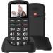 Uleway Senior Cell Phone - Large Button 1.7 LCD Dual SIM SOS Function No Contract - Black - Buy Online on GoSupps.com