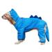 UOSIA Large Dog Raincoat Cute Dog Raincoat Waterproof Full Body Dog Rain Jacket with Reflective Strap Breathable Mesh Fabric Pet Dog Hooded Slicker Poncho for Medium Large Dogs blue 8XL
