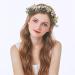 Xinyanmy Floral Crown Headband Flower Garland Hair Garland Hair Wreath Hair Band Flower Halo Floral Headpiece with Ribbon for Women Girls for Wedding Parties - Buy Online on GoSupps.com