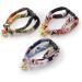 Chirimen Plum Blossom Cat Collar - Handcrafted in Japan - Kimono Fabric - Green - Buy Online on GoSupps.com