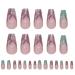 Buerfu Cute Press on Nails - Colorful Press on False Nails | User Friendly Fake Nails Set Cute Women False Nails for Holiday Dates Birthday Parties