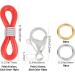 GORGECRAFT 130Pcs 8 Colors Glasses Chain Ends Colorful Adjustable Eyeglass Chain Strap Necklace Loop Holder Anti-Slip Rubber Connectors Loop Safety Retainer with Lobster Clasp for Sunglasses - Buy Online on GoSupps.com