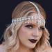 IYOU Women 1920s Headband Rhinestone Silver Head Chain Tassel Wedding Headpiece Gatsby Party Hair Pieces Jewelry for Bride and Bridesmaid - Buy Online on GoSupps.com