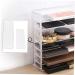 ABOOFAN Cosmetic Storage Box Drawer Divided Palettes Holder Pallet Divided Makeup Holder Household Bracket Transparent 24x23x6.5cm - Buy Online on GoSupps.com