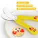 Lehoo Castle Children's Cutlery Set - 6-Piece Stainless Steel Forks Spoons & Knife for Toddlers - Orange Baby Cutlery Ideal for Kids - Buy Online on GoSupps.com