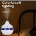Mini USB Air Humidifier | Portable LED Light 130ml Mist Spray | Wood Grain Aroma Diffuser | Small Appliance for Bedroom Accessories - Buy Online on GoSupps.com