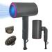 1800W Compact Hair Dryer with Diffuser Portable Gray 1x