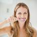 Three-Page Toothbrush - Extra Soft V-Shape Cleaning Brush for Gear & Dental Care - Non-Slip Handle - Zonewd Purple - Buy Online on GoSupps.com