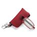 MMOWW foldable reading glasses for women and men with telescopic pole with zipper Key trailer Mini anti blue light glasses (red +2.5) red 2.5 x