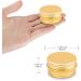 Buy 20 Pcs Gold Aluminum Travel Cream Jars - 20ml Empty Cosmetic Containers for Creams Lotions & Nail Art - International Shipping - Buy Online on GoSupps.com