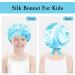 Arqumi Kids Silk Satin Bonnet 2Pcs Set - Soft Adjustable Night Cap for Baby to Teens in Black & Blue - Buy Online on GoSupps.com