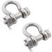 SHENGHUISS 2 pack Stainless Steel 316 Bow Shackle Set - 5/16, 3/8, 1/2 D Ring Shackles - Marine Hardware - Buy Online on GoSupps.com