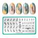 Maniology New Growth (M282) Nail Stamping Plate Plant Lover Manicure Simple Minimalist Floral Nail Art