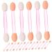 FOMIYES 100pcs Eye Shadow Stick Dual-side Eyeshadow Eyeliner Emulsion Woman Tool Pink Disposable