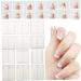 1Sheet French Nail Stickers Manicure Nail Art Stencils Nail Art Sticker 3-in-1 Guide Stickers Self-adhesive Sticker Tips For Manicure DIY Nail Art Tools - Buy Online on GoSupps.com