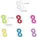 600 PCS S Clips Rubber Band Connectors for DIY Bracelet Making - Exquisite Transparent and Colorful Handicraft Gadgets by DaKuan - Buy Online on GoSupps.com