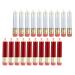 Lot de 20 Tubes Tubes de Gloss L vres L vres Vides en Plastique Transparent et Rouge Mini Format Crayon Rechargeable pour DIY Flacons Rechargeables et Gloss