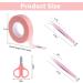 Pink Lash Tape Kit: 6 Rolls Breathable Micropore Fabric Adhesive Tape with Tweezers and Scissors - for Eyelash Extensions - Buy Online on GoSupps.com