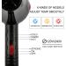Pro Salon Grade Fast Drying Hair Dryer Ionic and Infrared Heat hairdryer 2000W Long Cord & Hang up Loop 2.8m 2 Heat Settings 3 Speed settingsConcentrator Nozzle Black Small Gift - Buy Online on GoSupps.com