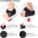 Gel Heel Cups for Pain Relief | Anti-Slip Heel Protector Cushion Pad - Women's Size 6-9 (Black - Buy Online on GoSupps.com