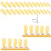 Transparenth YellowFake Nail Almond Long Press on Nails Tips Nail Art Decoration for Women and Girls Manicure 24pc - Buy Online on GoSupps.com