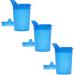 Horn Medical 3 Sack 250ml adult beak cup/drinking aid sets with two lids (large & small opening) per set-color selectable (blue)