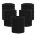 Pimoys 100 Pcs Elastic Hair Ties  Thick Seamless Hair Bands No Damage Soft Ponytail Holders Hair Accessories for Girls Women  Black Black-100pcs