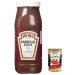 Italian Gourmet E.R. Heinz Barbecue Salsa - Smoky Flavored Sauce - 2.5 kg Squeeze Bottle + Italian Gourmet Polpa di Pomodoro - 400 g Can