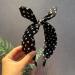 Blace Bow Polka Dot Headband Bowknot Spa Skincare Headband for Women Girls Blcak Bow Hairband Hair Band for Washing Face Halloween Hair Accessories for Girls Women Top Knot Hair Band Bow Tie Hairband black - Buy Online on GoSupps.com