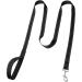 FunTags Reflective Nylon Dog Leash 6FT/4FT for Training/Walking - Padded Handle - Large, Medium & Small Dogs - 1 inch x 6ft - Black - Buy Online on GoSupps.com