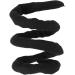 Spiral Lock Hair Ties Bendable Long Dreadlock Ponytail Holder for Thick Curly Hair Pure Black - Buy Online on GoSupps.com