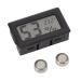 Thermometer hygrometer black LCD HD digital display electronic temperature and air humidity meter integrated electronic temperature and air humidity measuring device for the inside
