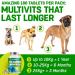 CANIVET Multivitamins for Dogs | 180 Chicken Flavour Tablets | Essential Dog Vitamins & Minerals | Full Spectrum Health Supplement | Up to 1 Year Supply - Buy Online on GoSupps.com