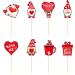 32 Pieces Valentine's Day Cupcake Toppers Love Heart Cake Decorations for Love Theme Wedding Engagement Party Favor Supplies - Buy Online on GoSupps.com
