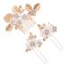 FOMIYES 1 Set Leaves and Flowers Hair Comb Bride Hair Comb Hair Accessories for Bridesmaids Headpiece for Wedding Decoration Flower Hair Accessories Flower Hair Pin Flower Hair Combs