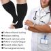 Plus Size Compression Socks for Women & Men - Wide Calf 20-30 mmHg Knee High - Toeless Open Toe - Medical Circulation Support - 7X-Large Black - Buy Online on GoSupps.com