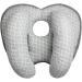 KAKIBLIN Banana Neck Pillow for Baby Neck Support Travel Pillow for Stroller White Cloud