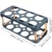 BUGUUYO Box Egg Carton Eggs Egg Holder Portable Drawers Food Refrigerator Egg Tray Shelf Side Door re-usable Blue 22.3X10.1X8.9CM - Buy Online on GoSupps.com