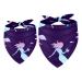 Dog hollow cloth mermaid silhouette triangular cloth for small medium-sized and large dogs and cats pet triangular cloth bib 2 pieces of colorful 18