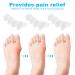 Toe Separators - 4 PCS Silicone Toe Straightener & Bunion Corrector Kit | Soft Pedicure Spacers for Men & Women | Yoga Toes & Hammer Toe Relief - Buy Online on GoSupps.com