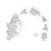Ipetboom Bridal Wedding Hair Comb Hair Comb Floral Rhinestone Hair Pin Beautiful Bride Issue Card Rhinestone Headband Hair Comb