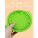CFMOUR 2-Pack Collapsible Dog Bowls - Double Grip Portable Water Bowls for Traveling - 650ml Lime Green (No Plastic Rim) - Buy Online on GoSupps.com