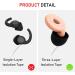 3-Layer Noise Cancelling Ear Plugs for Sleeping, Swimming, Studying, Working & Concerts - Pink - Buy Online on GoSupps.com