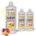 Nutrify Vital Fitness Drink 1:80 Sirup 3x 1 L Advisory Set-Peach Maracuja beverage concentrate with vitamins and L-carnitine sugar-free-results in 240 liters of sports drink calorie-low 3-pack peach-maracuja 1 l (3 Pack)