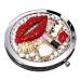 Beaupretty Travel Purse Mirror Compact Double Sides Metal Round Mirror Metal Round Mirror for Women Lady