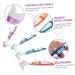 Angoily 4pcs Denture Toothbrush Set - Soft Nylon Bristles for Gentle Cleaning - Ideal for Daily Oral Care | Buy Internationally - Buy Online on GoSupps.com
