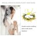 Minkissy Green Leaf Flower Crown | Sunflower Headband & Boho Hair Wreath for Weddings Festivals & Beach Parties - Fashion Hair Jewelry - Buy Online on GoSupps.com