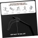 Yardwe 20 Pairs Anti-Slip Glasses Straps - Ear Wax Holders for Kids & Adults - Pebbled Black 5.6x0.6cm - Buy Online on GoSupps.com