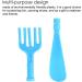 Ergonomic Long Handle Back Scratcher & Shoe Horn | Blue Itching Relief Tool - Buy Online on GoSupps.com