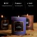 Aroma Natural Luxury Fragrance Candle - 215g Soy Wax 35 Hours Burn Lilac Blossom Purple Flower Home Decor & Gift Ideas - Buy Online on GoSupps.com
